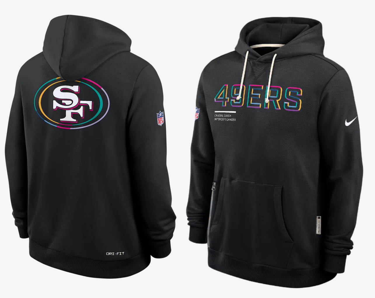Men San Francisco 49ers black 2025 Nike NFL hoodie